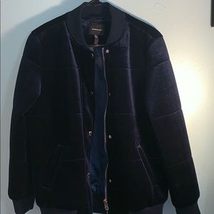 Navy, suede members only jacket.